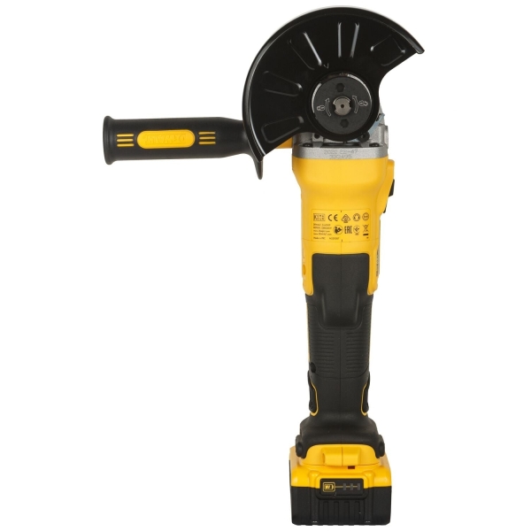 DeWALT DCG405P3 18V Li-ion XR Accu Haakse Slijper Set (3x 5.0Ah) In TSTAK - 125mm - Koolborstelloos - Detailed view of the product
