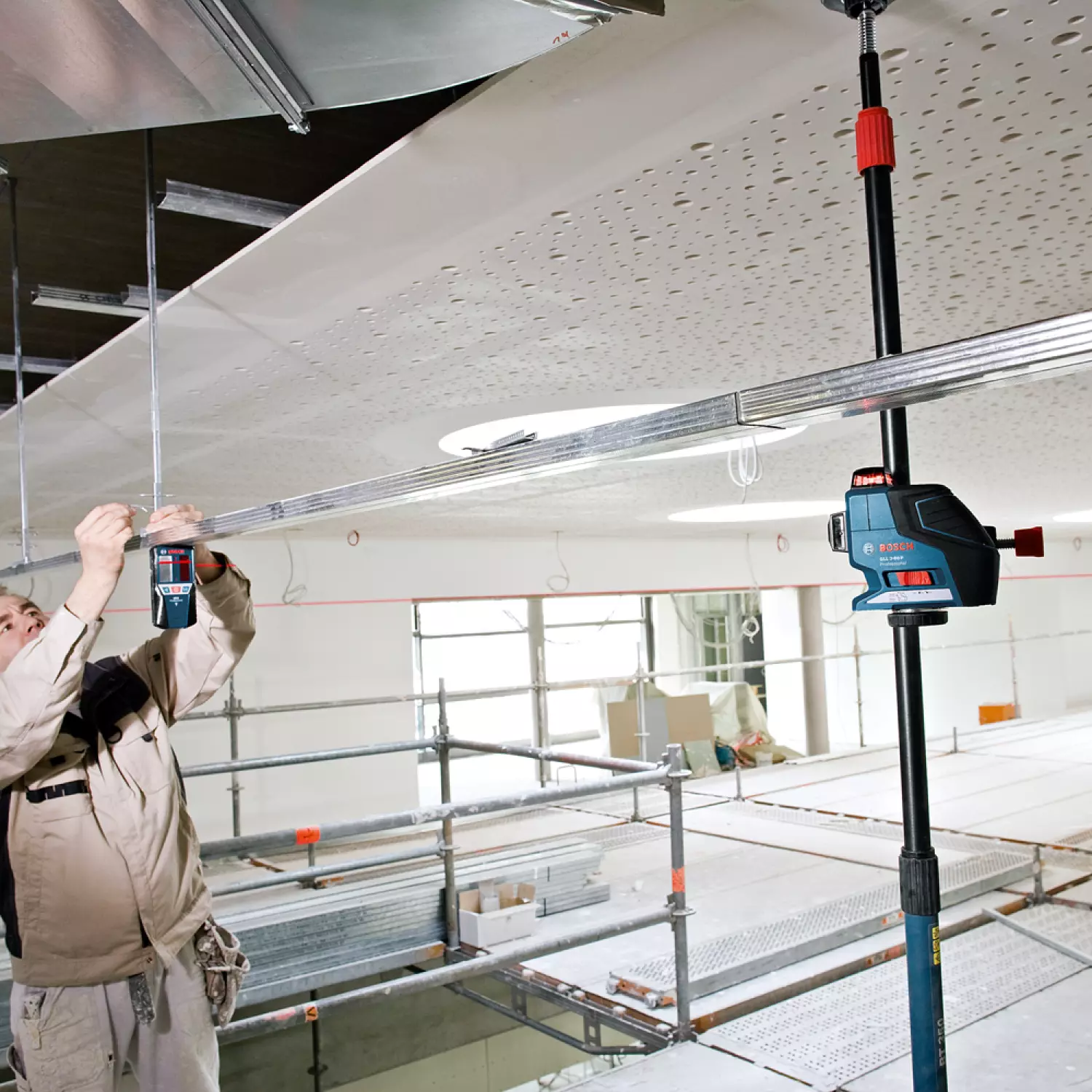 Bosch LR 7 Laserontvanger - Rood/groen thumbnail 2