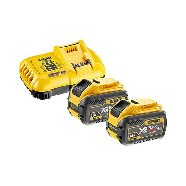 DeWALT DCB118Y2-QW 18V / 54V Li-ion FlexVolt Accu Starterset (2x 18V / 54V 12.0Ah)