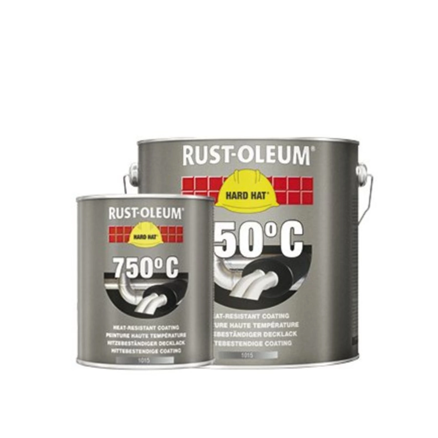 Rust-Oleum Hard Hat Hittebestendige Lak - Zwart - 2,5L