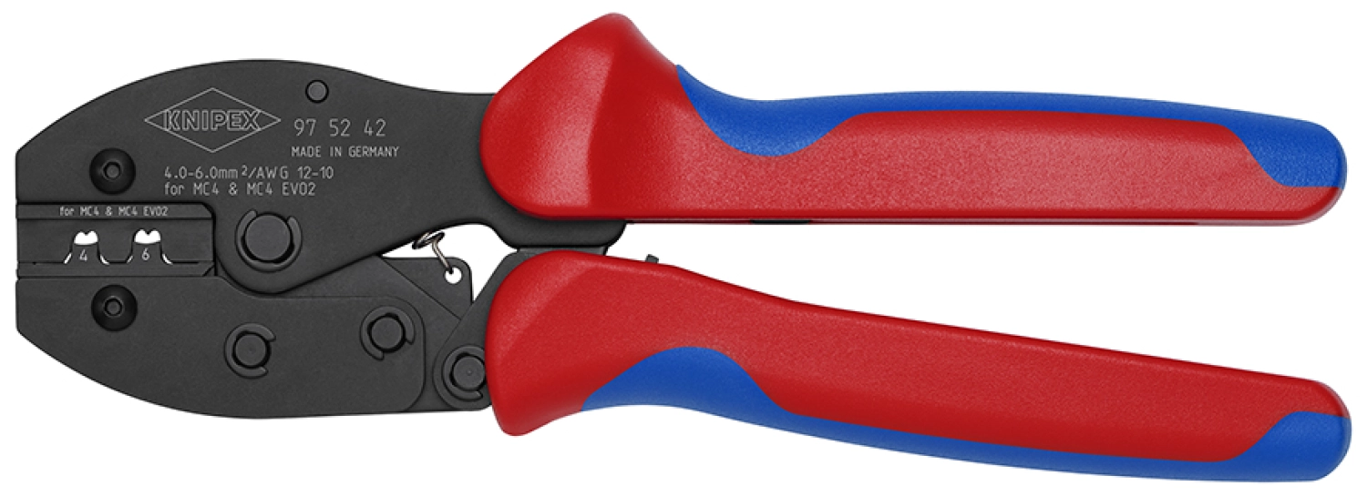Knipex 97 52 42 Krimptang PreciForce Voor MC4/ MC4 EVO 2-connectoren thumbnail 3
