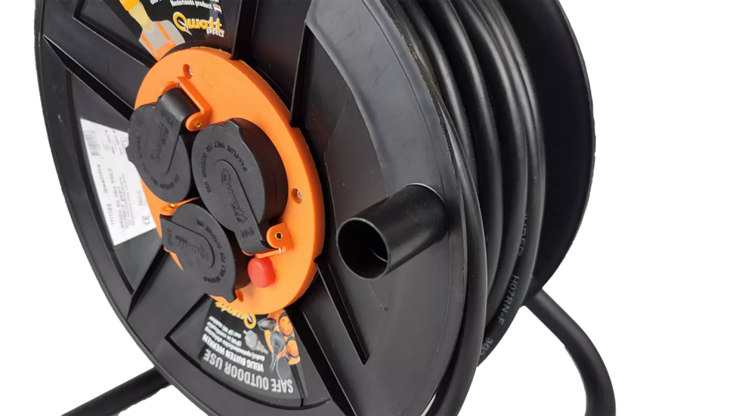QwattPRO 1111019 BlackMaster Kabelhaspel - H07RN-F - IP44 - 25m thumbnail 3