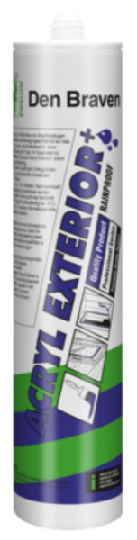 Zwaluw Den Braven 10685001 Acryl Exterior+ Acrylaatkit - Grijs - 310ml - Default image for the product