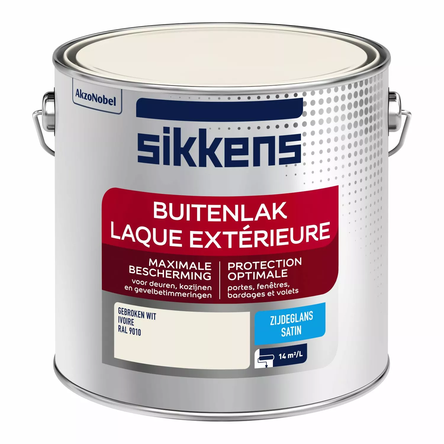Sikkens Buitenlak Zijdeglans - Ral 9010 - 2, 5L