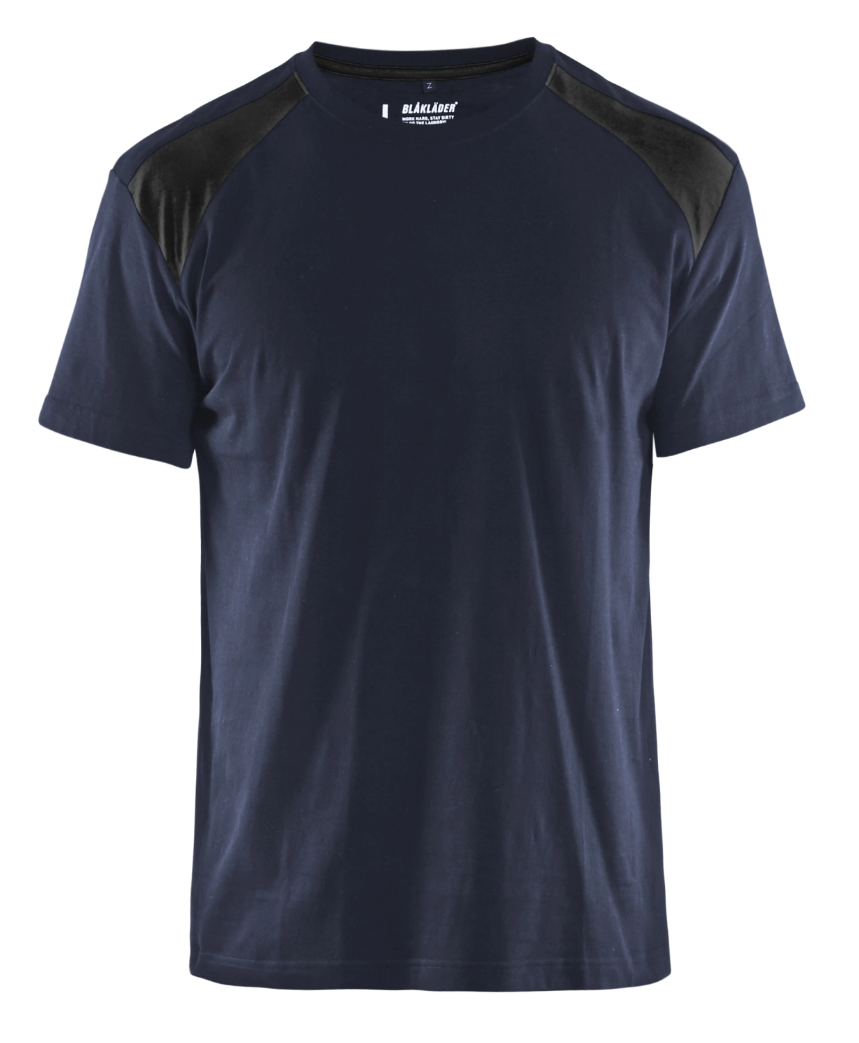 Blåkläder 337910428699S T-shirt Bi-colour - Donker Marineblauw/zwart - S afbeelding