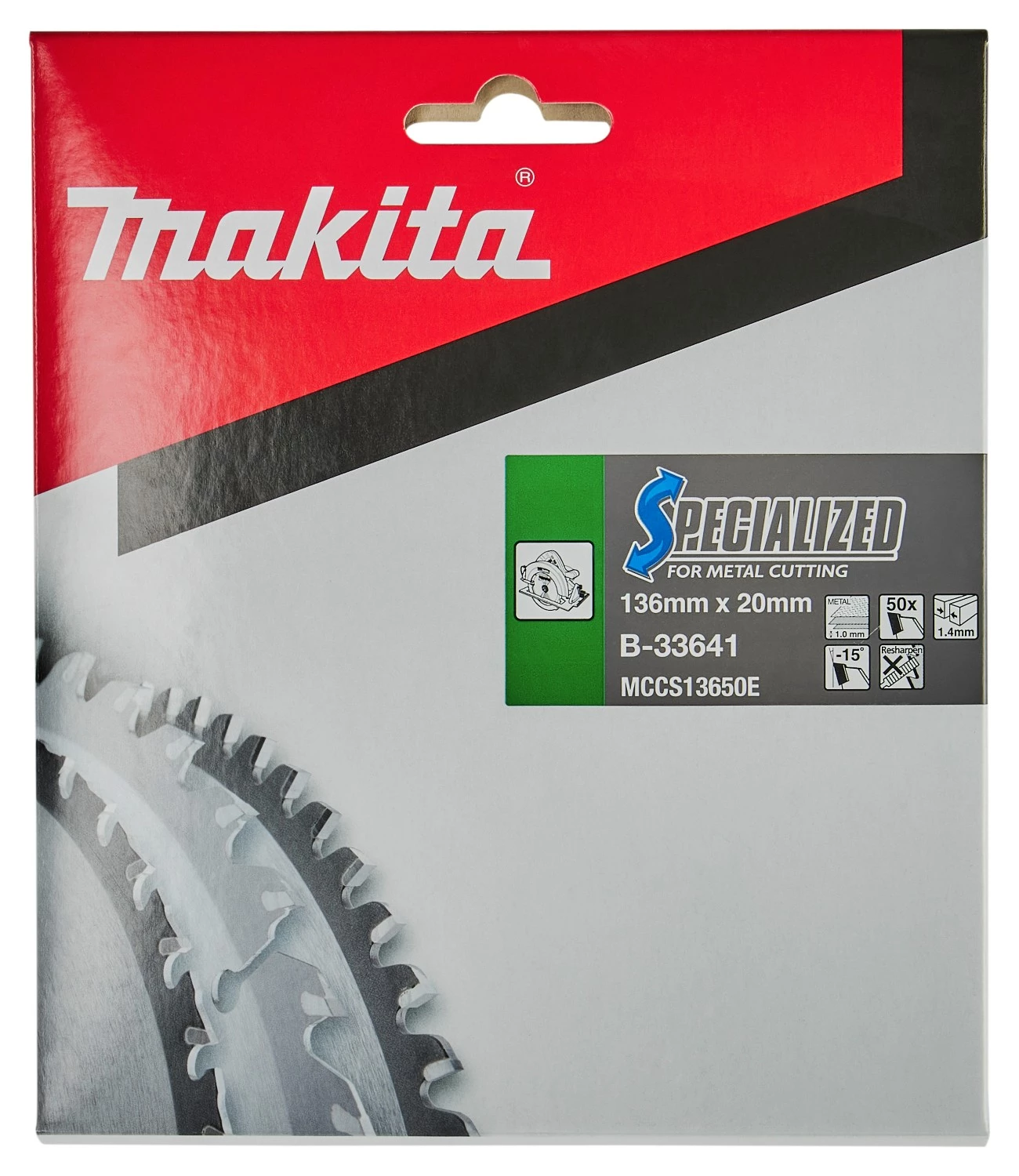 Makita B-33641 Cirkelzaagblad Dun Plaatstaal thumbnail 3