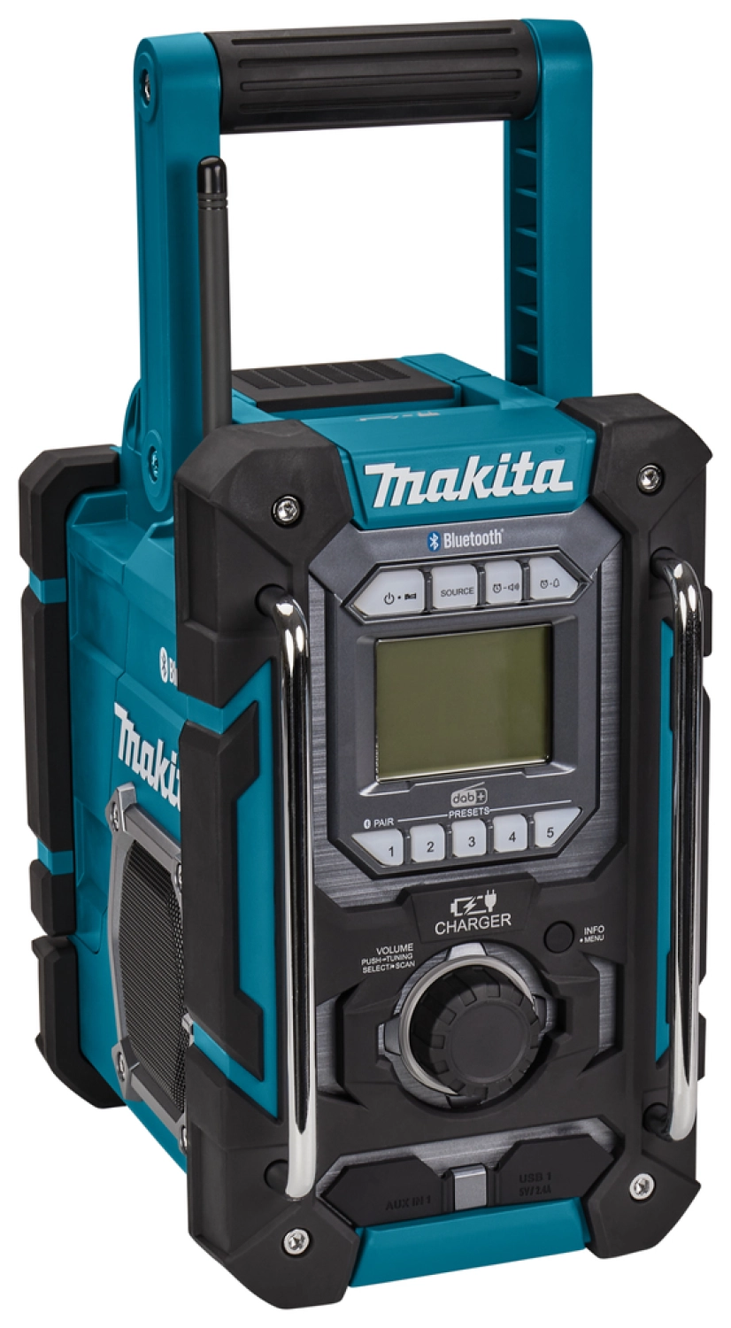 Makita DMR301 10,8-18V Li-Ion Accu Bouwradio - Bluetooth -dab+ - Werkt Op Netstroom&Accu thumbnail 2