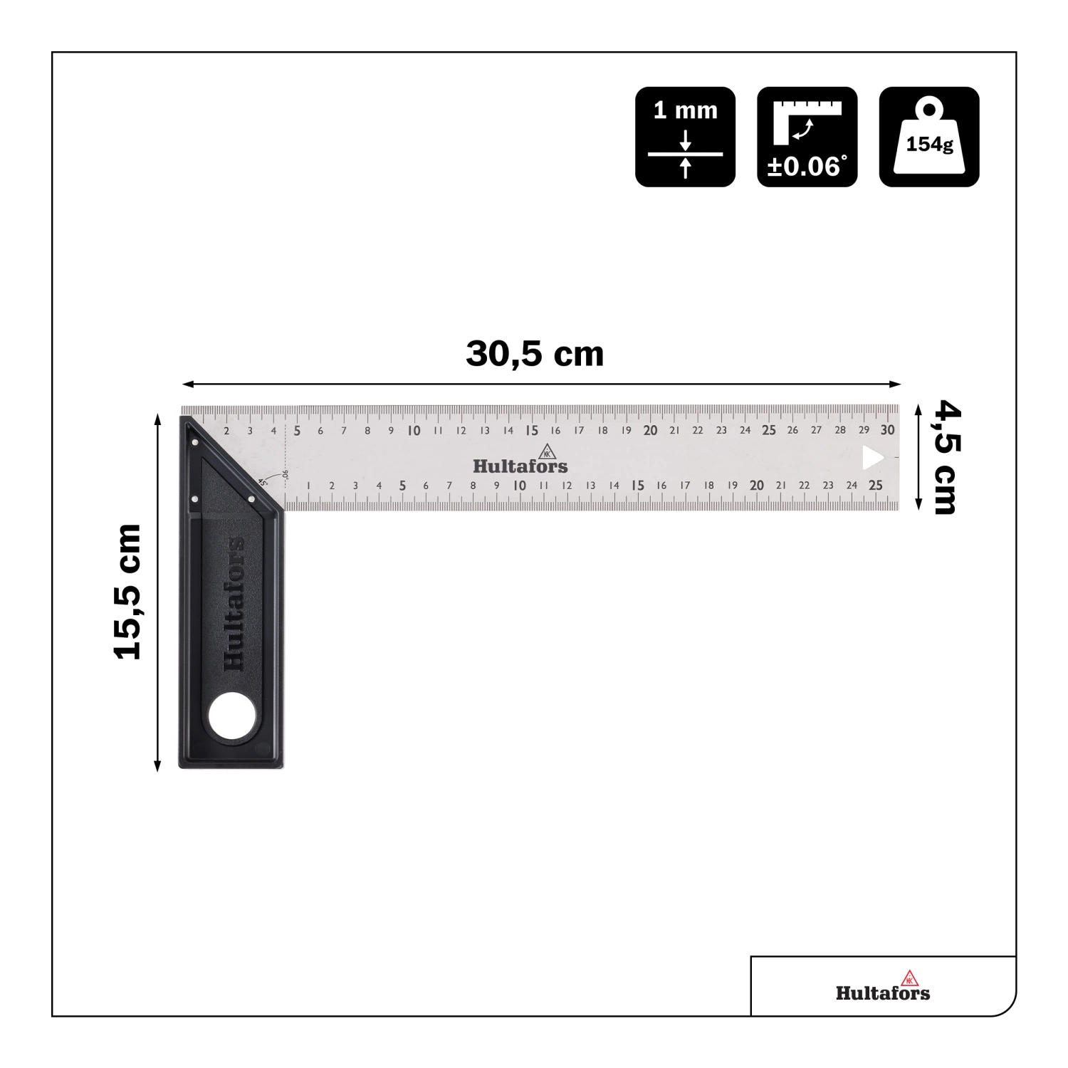 Hultafors S30L Lichtgewicht Winkelhaak - 300mm thumbnail 3