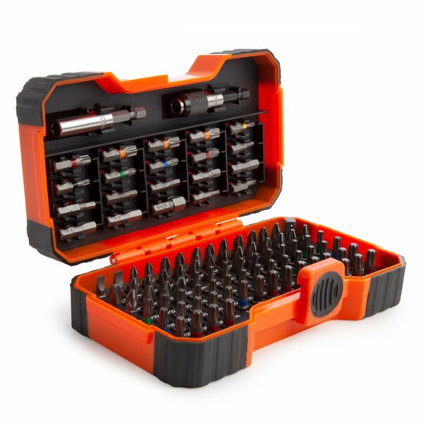 Bahco 59/S100BC 100-Delige Bitset - Gleuf-, Phillips®, Pozidriv®, Hexagon, Robertson En Torx®