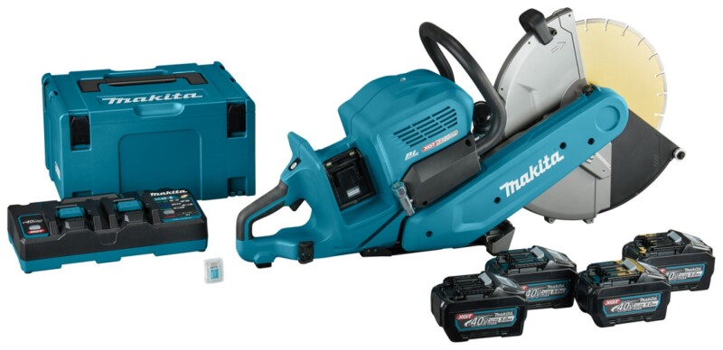 Makita CE002GT401X XGT 2x40 V Max Li-ion Accu Doorslijper Set (4x 5,0Ah) In Doos/Mbox - 355mm