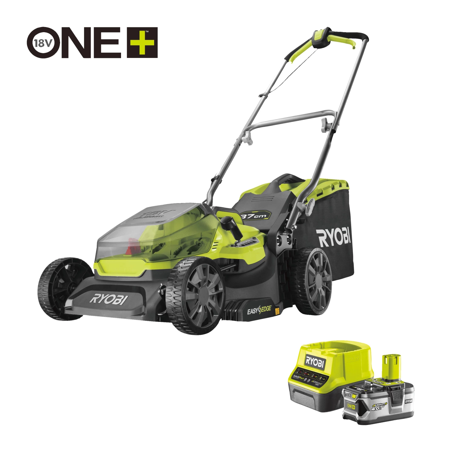 Ryobi One+ RY18LM37A Grasmaaier 37cm incl. 1x accu