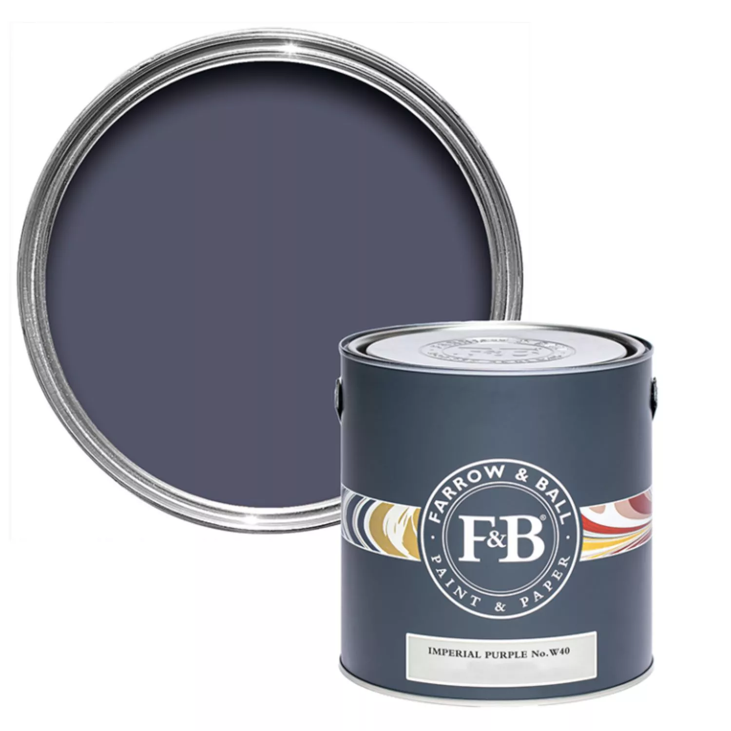 Farrow&Ball Flat Eggshell Imperial Purple No.W40 - 5L