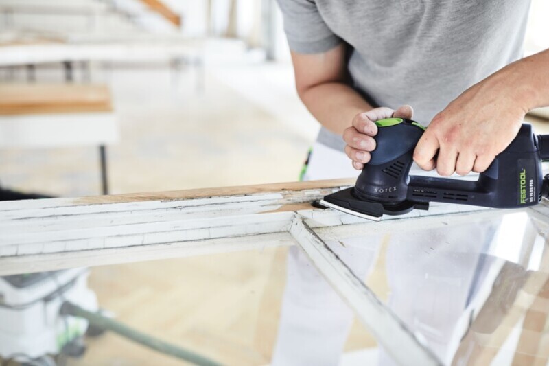 Festool 497395 STF Granat Schuurvel - Delta - P150 - 93mm (100st) - Detailed view of the product