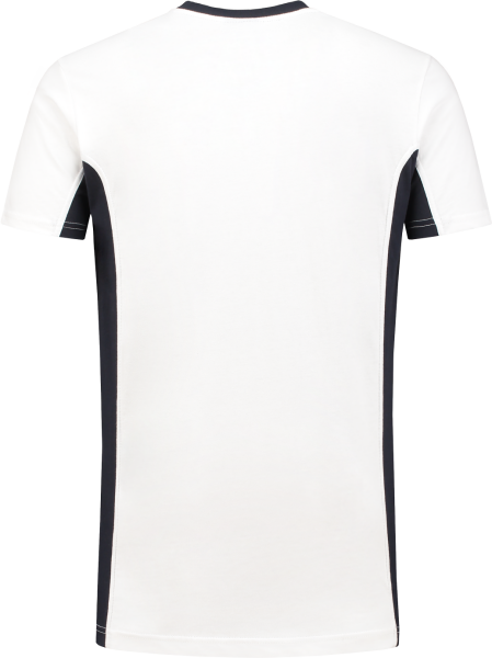 Workman 0401 T-Shirt Bi-Colour - Wit / Navy - XL - Detailed view of the product
