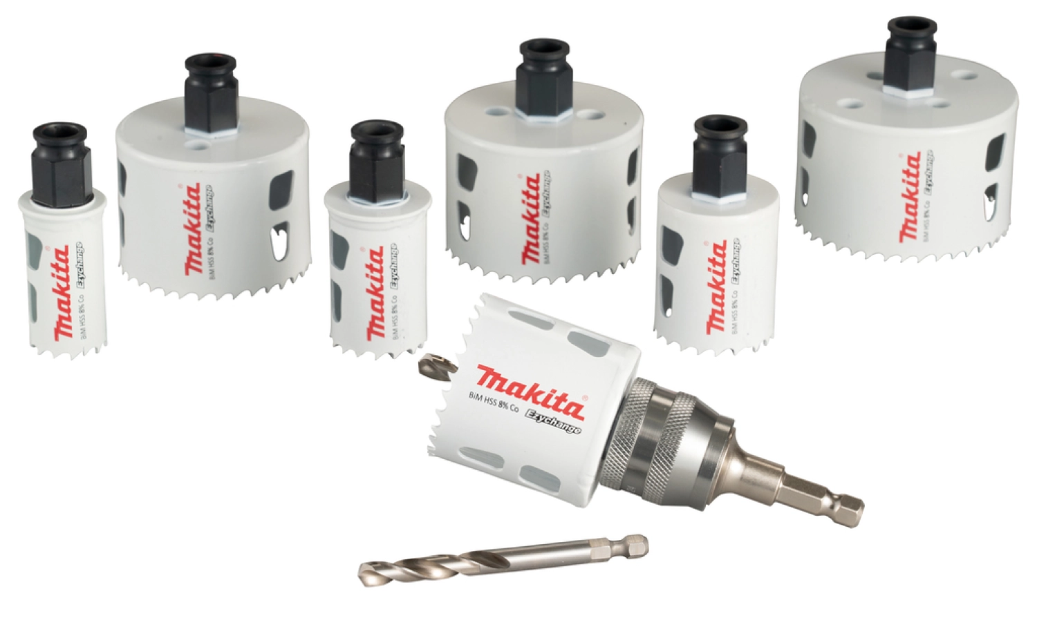 Makita E-12295 10 Delige Bi-Metaal Gatenzaagset - 25 / 32 / 40 / 51 / 65 / 68 / 76mm