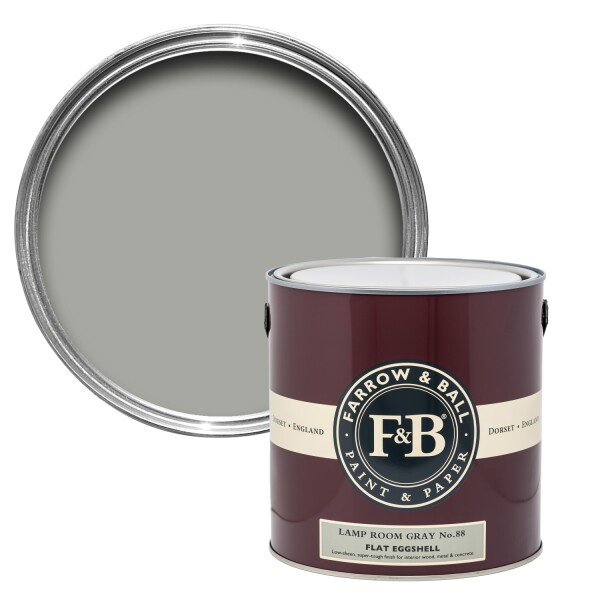 Farrow&Ball Flat Eggshell Lamp Room Gray No.88 - 5L afbeelding