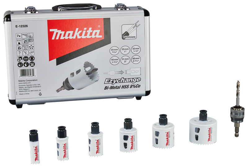 Makita E-12326 Gatzaagset 7-delig - 44mm - Hout/metaal - Detailed view of the product