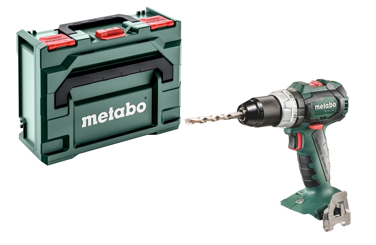 Gereedschapcentrum Metabo SB 18 LT BL 18V Li-Ion Accu Klopboor- /schroefmachine Body In MetaBOX - Koolborstelloos aanbieding