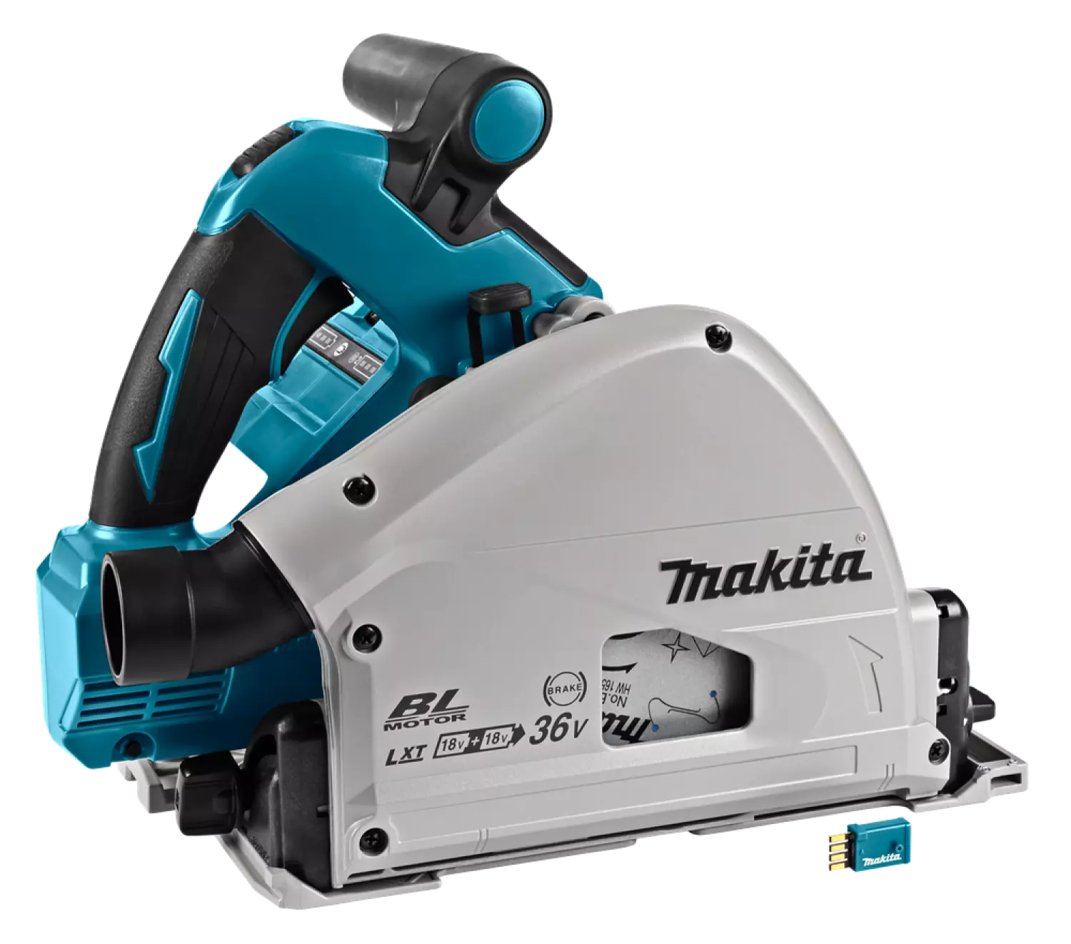 Makita DSP601ZJU 36V (2x 18V) Li-Ion accu invalcirkelzaag body in Mbox (AWS) - 160 x 20 x 56mm