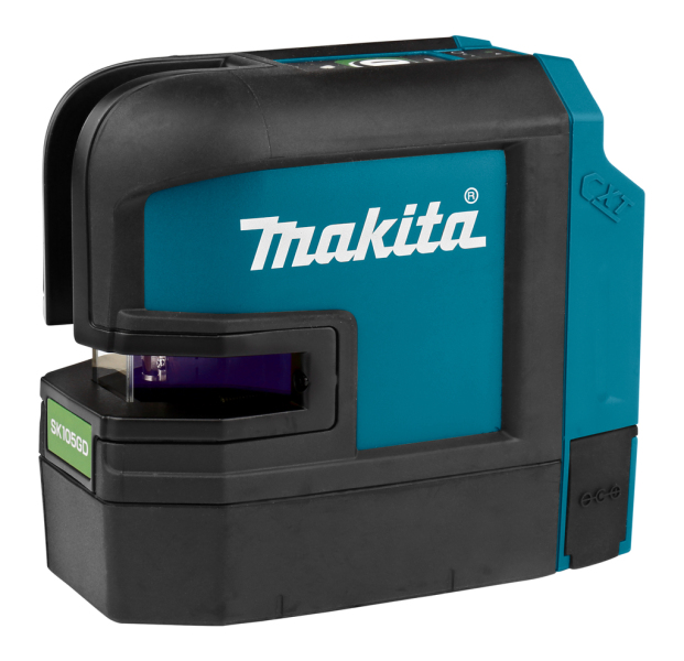 Makita SK105GDZ 10,8V Li-Ion Accu Kruislijnlaser Body In Tas - Zelfnivellerend - Groen - 35m - Detailed view of the product