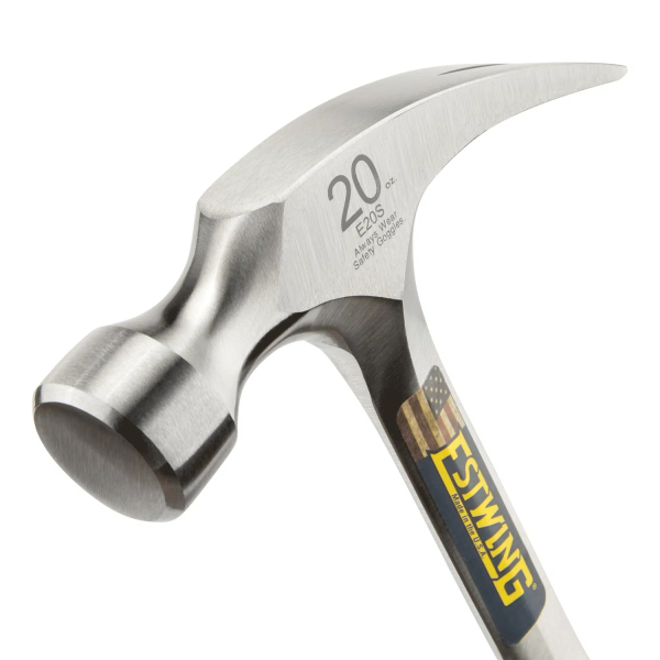 Estwing E20S Rechte Klauwhamer - Leren Handgreep - 800gr - Detailed view of the product