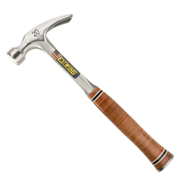 Estwing E20S Rechte Klauwhamer - Leren Handgreep - 800gr