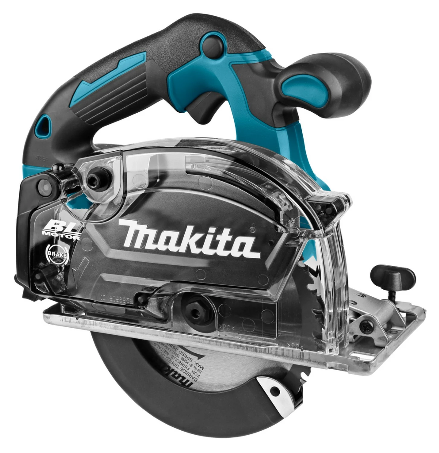 Makita DCS553RTJ 18V Li-Ion Accu Metaalcirkelzaag Set (2x 5.0Ah Accu) In Mbox - 150mm - Koolborstelloos thumbnail 4