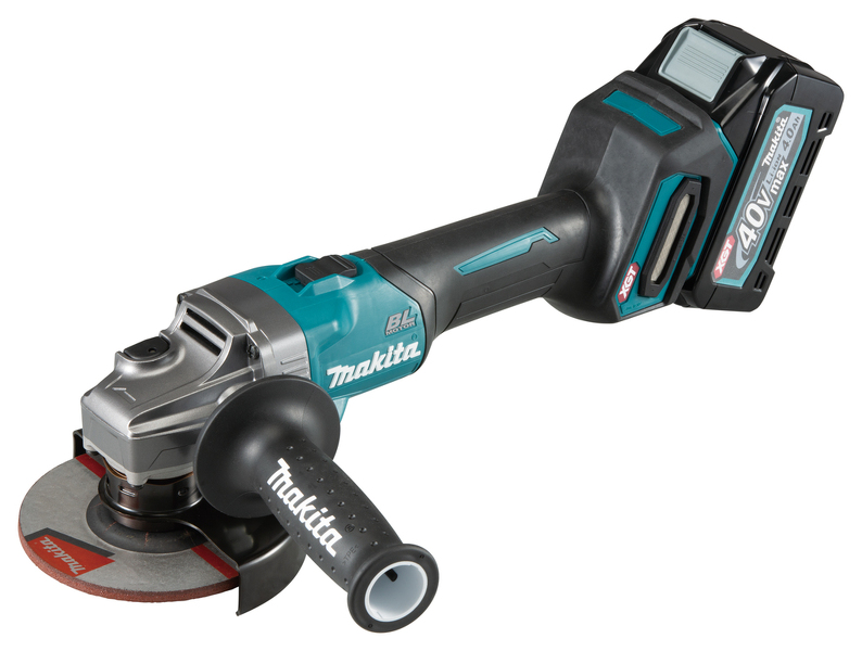 Makita GA008GM201 XGT 40V Max Li-Ion Accu Haakse Slijper Set (2x 4,0Ah) In Mbox - 125mm - Koolborstelloos