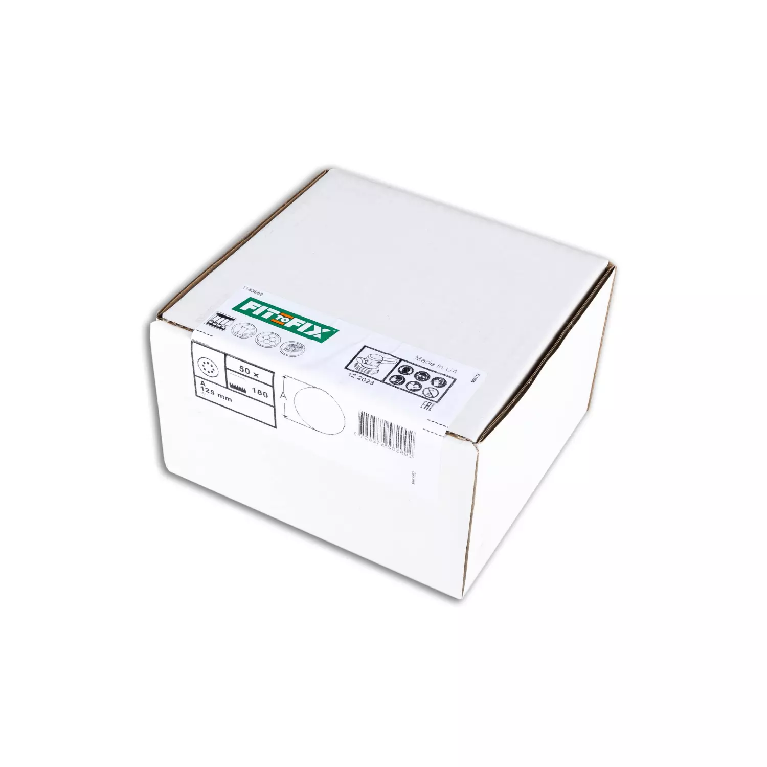 Fit-to-Fix Schuurschijf - P180 - Rond 125mm (50st) thumbnail 2