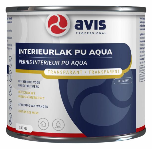 avis aqua pu lak blank ultra mat 2.5 ltr