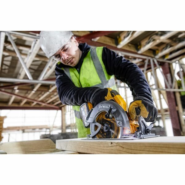 DeWALT DCS578NT-XJ 54V Li-ion XR FlexVolt Accu Cirkelzaag Body In TSTAK - 190mm - Detailed view of the product