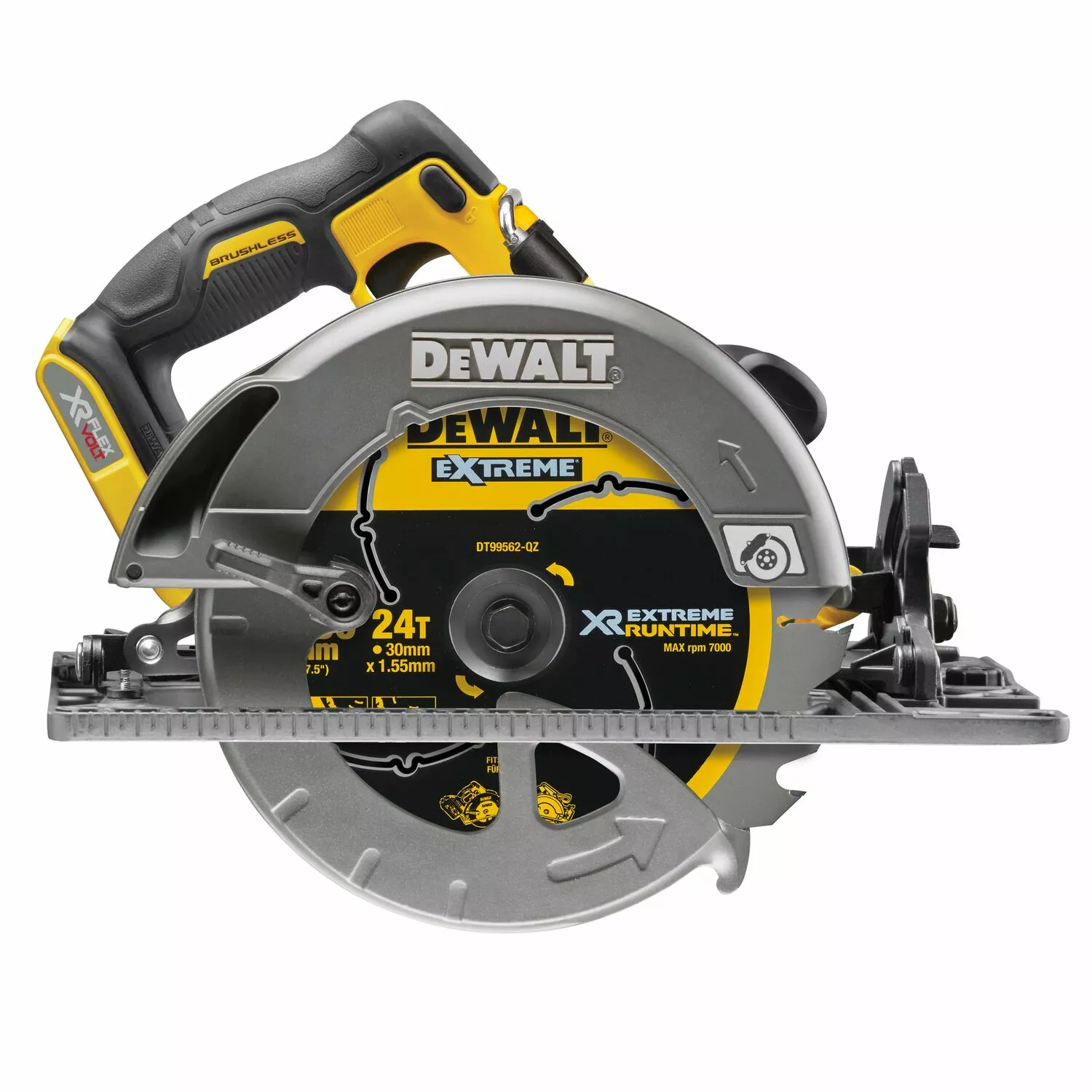 DeWALT DCS579NT-XJ 54V Li-ion XR FlexVolt Accu Cirkelzaag Body In TSTAK - 190mm - Koolborstelloos thumbnail 3