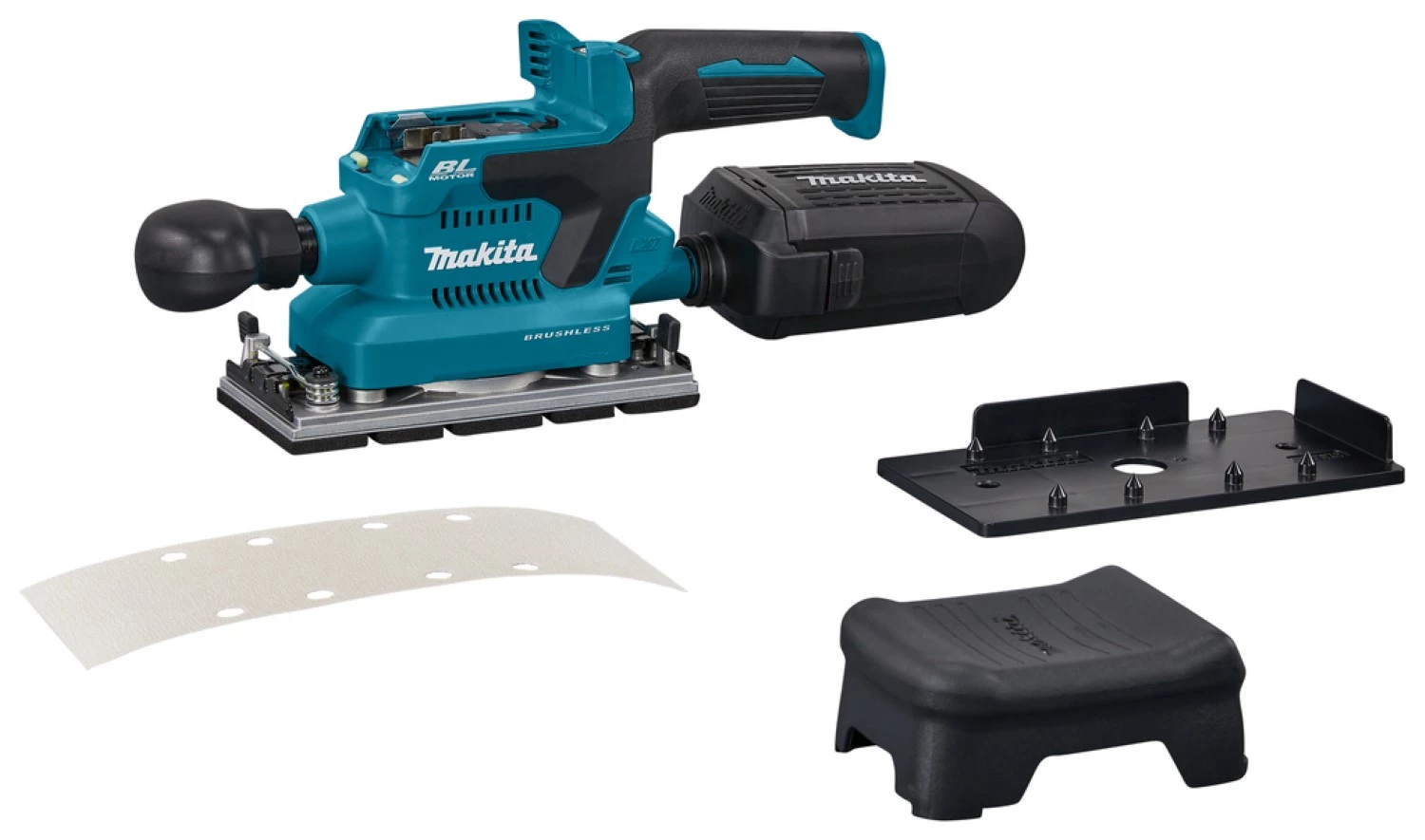 Makita DBO381ZU 18V Li-ion Accu Vlakschuurmachine Body Met AWS Zender - 93x230mm - Koolborstelloos