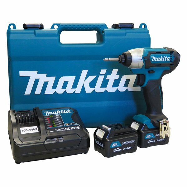 Makita TD110DSME 10.8V Li-Ion Accu Slagschroevendraaier Set (2x 4.0Ah Accu) In Koffer EAN: 88381800617