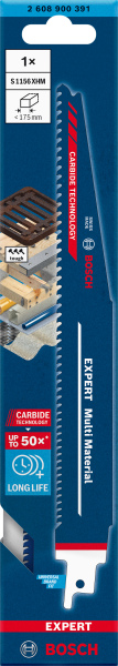 Bosch 2608900391 EXPERT Reciprozaagblad S1156XHM Multi Material - Detailed view of the product