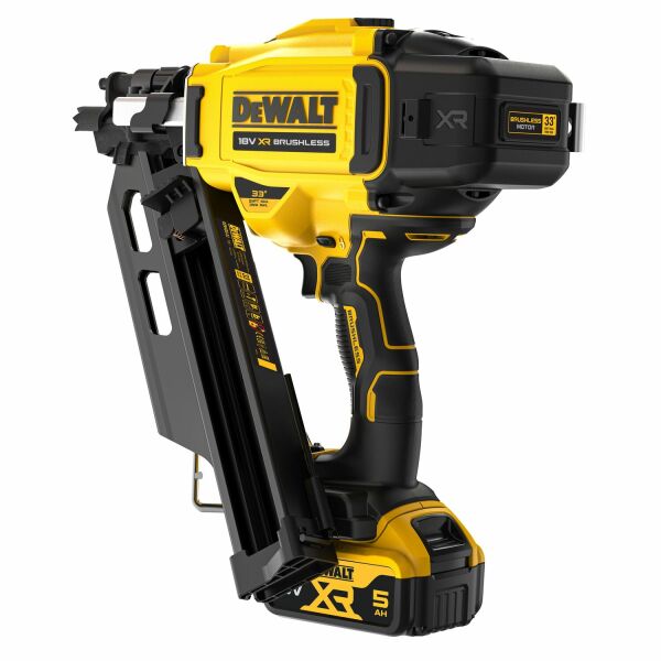 DeWALT DCN930P2-QW 18V Li-ion XR Accu Constructie Tacker Set (2x 5.0Ah) In TSTAK - Enkelschot&Bumpfire - 50-90mm - Koolborstelloos - Detailed view of the product