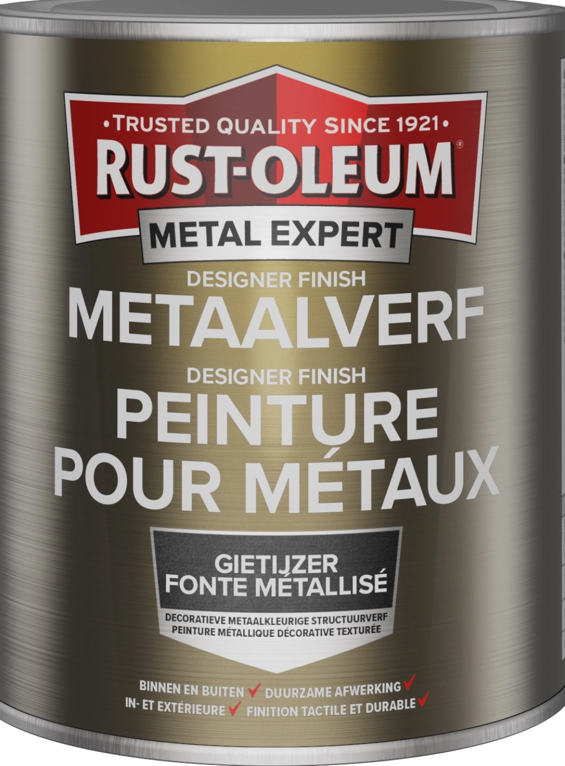 Rust-Oleum Designer Finish - Gietijzer - 0,75L