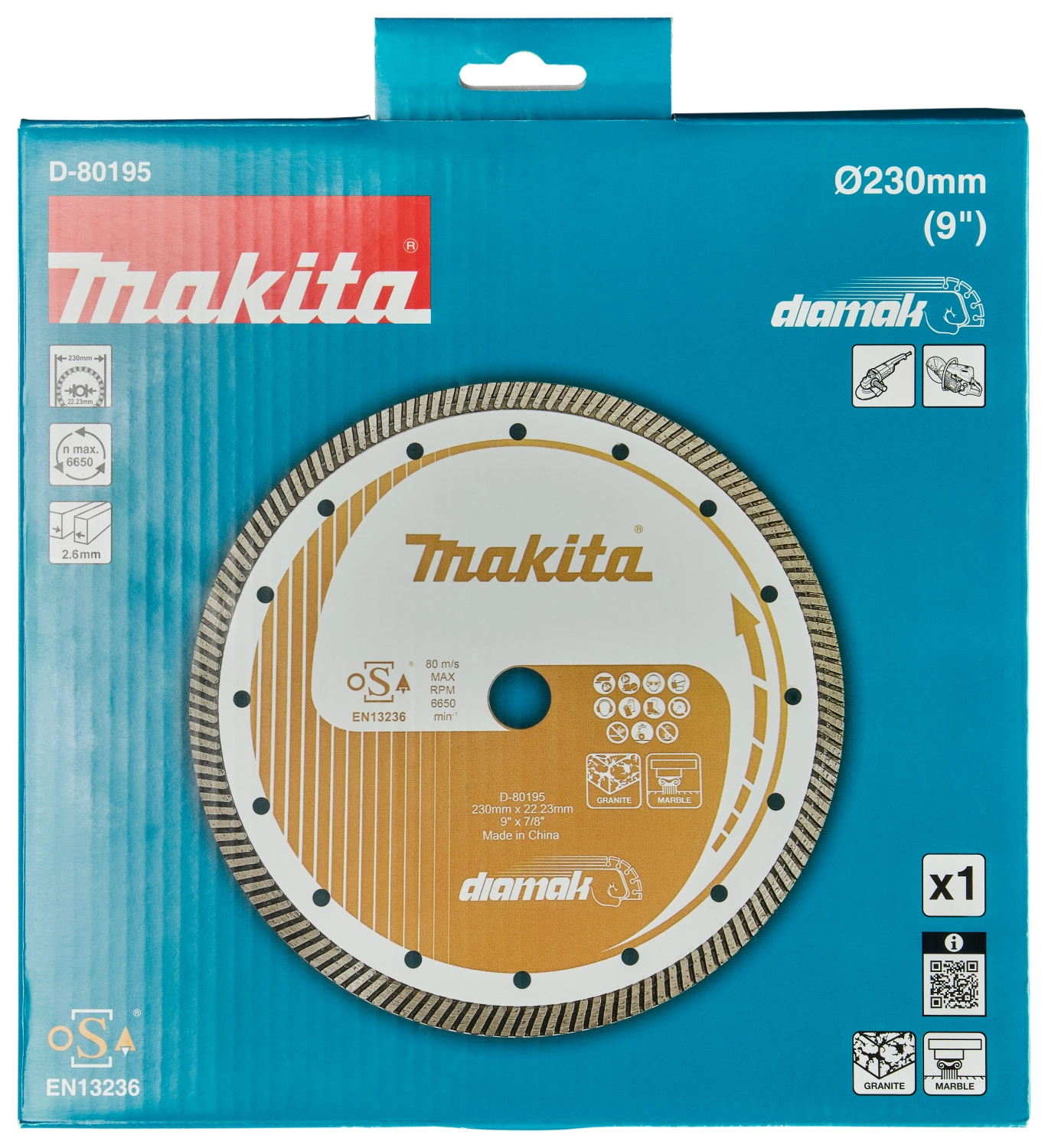 Makita D-80195 Diamantschijf - 230mm - 22,23mm thumbnail 3