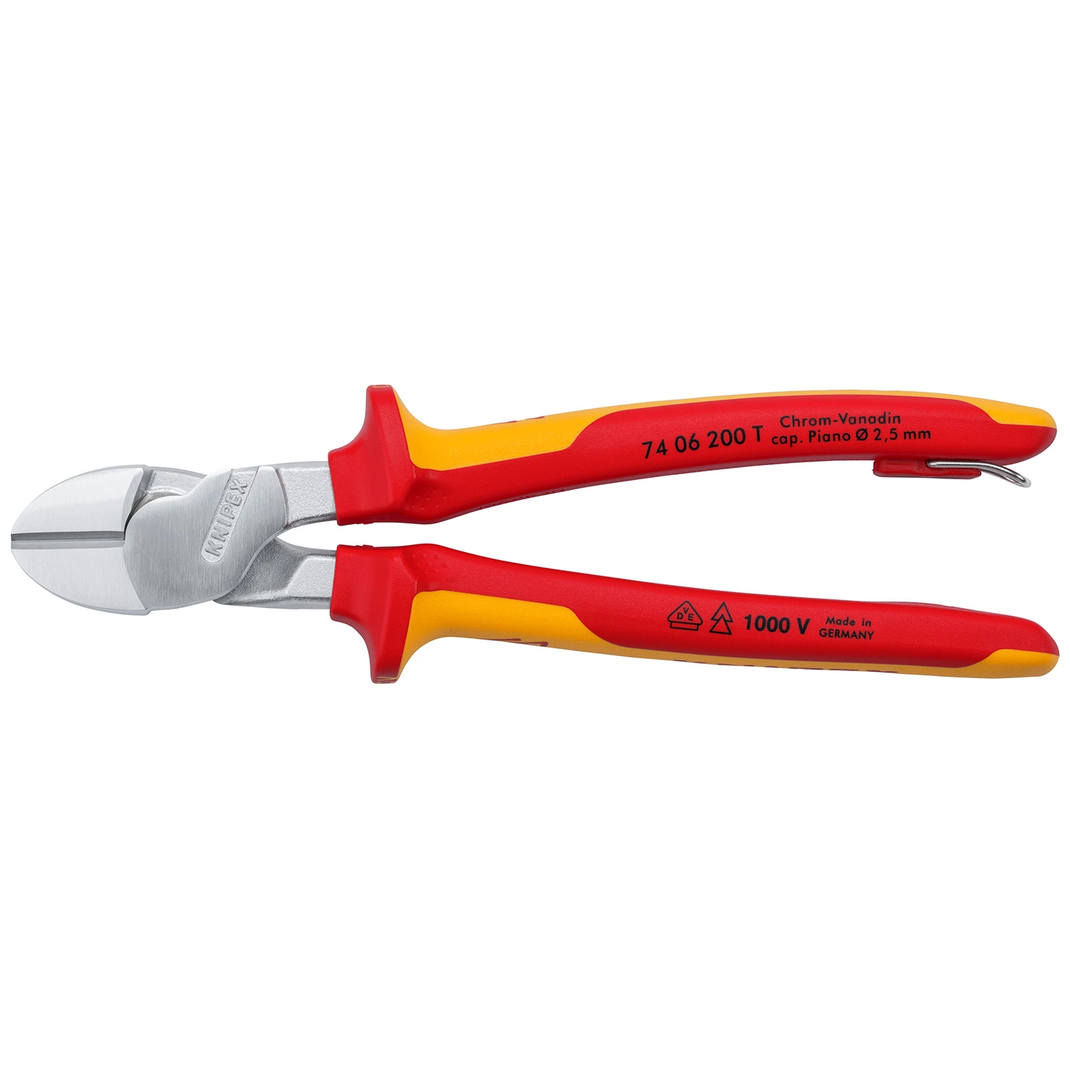 Knipex 74 06 200 T VDE Kracht Zijsnijtang - 200mm thumbnail 2