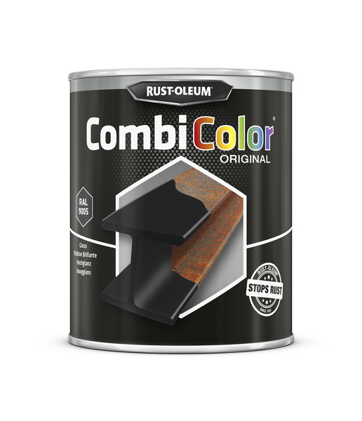 Rust-Oleum Combicolor Hoogglans - RAL 9005 Gitzwart - 2,5L