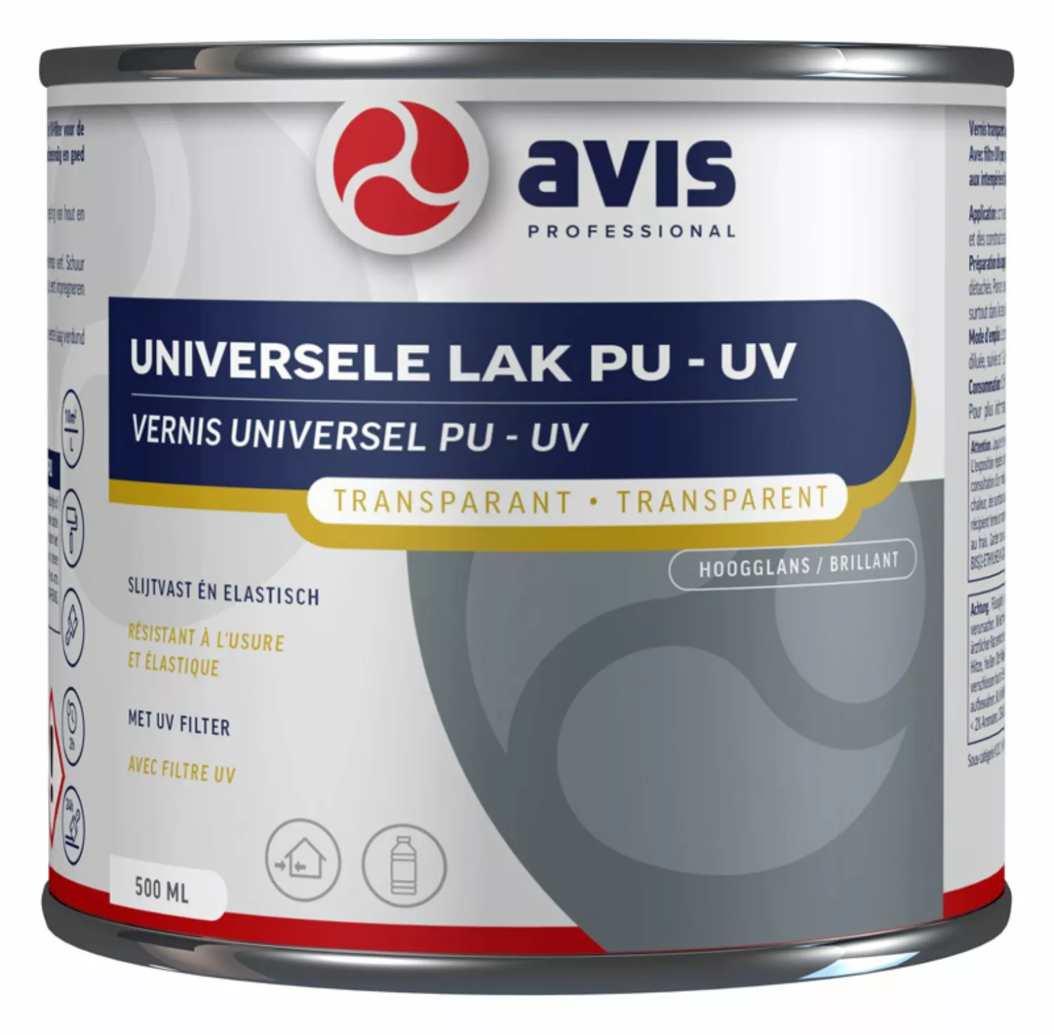 Avis Universele Lak PU/UV Hoogglans - 0,5L