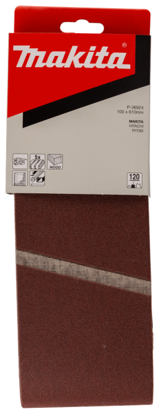 Makita P-36924 Schuurband - K120 - 100 X 610mm (5st) - Detailed view of the product