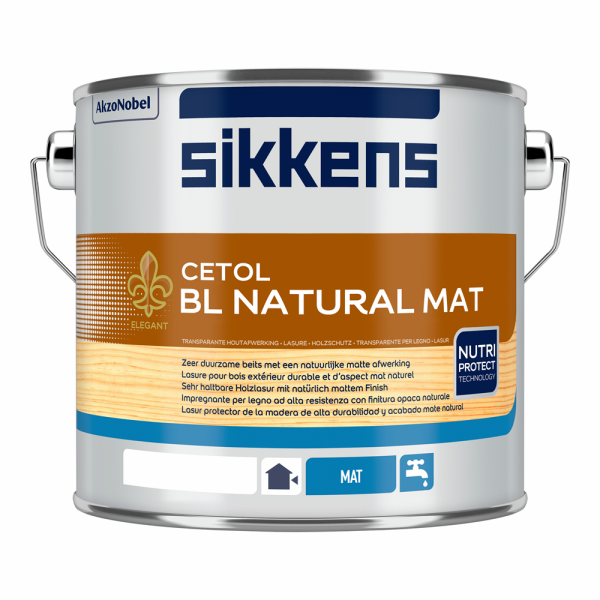 sikkens cetol bl natural mat kleur 2.5 ltr