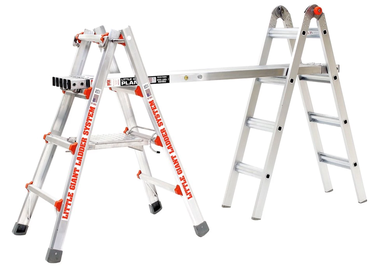 Little Jumbo 48414396 Multiladder Telescopische Werkbrug - 33 X 244-396cm thumbnail 2