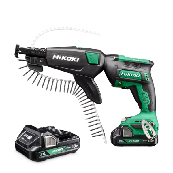 HiKOKI W18DAWBZ 18V Li-ion Accu Gipsschroefmachine / Bandschroefmachine Set (2x 2.0Ah Accu) In HSC III - 25-57mm - Default image for the product