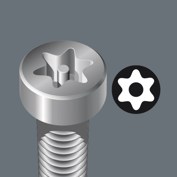 Wera 05060054001 1/4"Torx Bit Met Boring - T30 X 89mm - Detailed view of the product