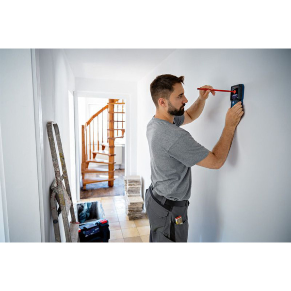 Bosch GMS 120-27 Multidetector/Leidingzoeker (1x 1,0Ah Accu) In Tas - Tot 120mm - IP54 - Detailed view of the product