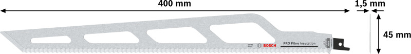 Bosch 2608635529 / S 2013 AWP Reciprozaagblad - 400mm - Vezelisolatie (1st) - Detailed view of the product