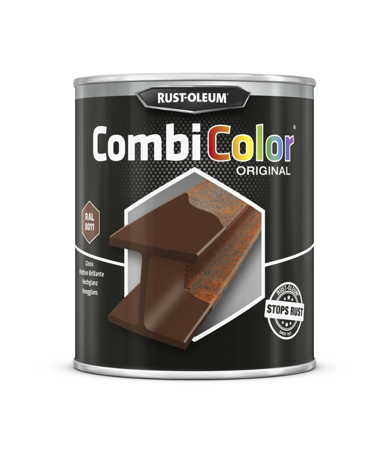 Rust-Oleum Combicolor Hoogglans - RAL 8011 Notenbruin - 0,75L
