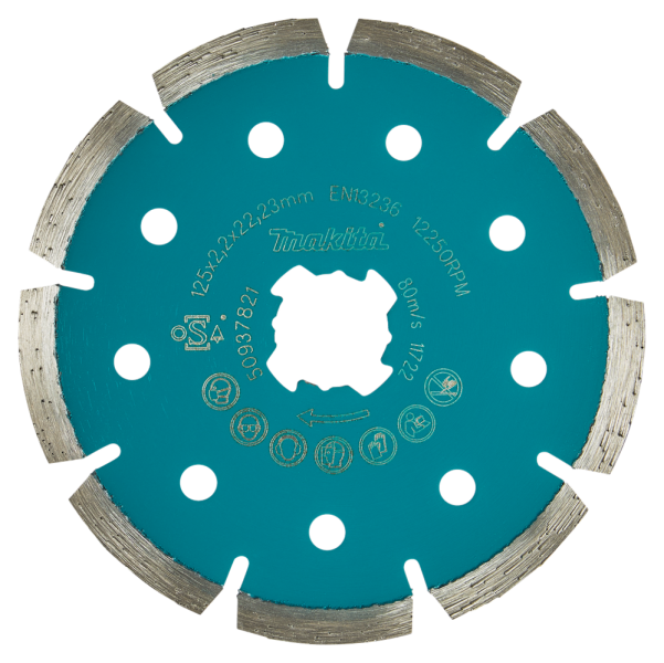 Makita E-02076 X-Lock Diamantschijf - 125x22,23mm - Detailed view of the product